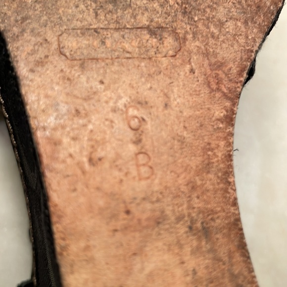 Size 6 Coach “MaryAlice” python wedge sandals. - Picture 3 of 4